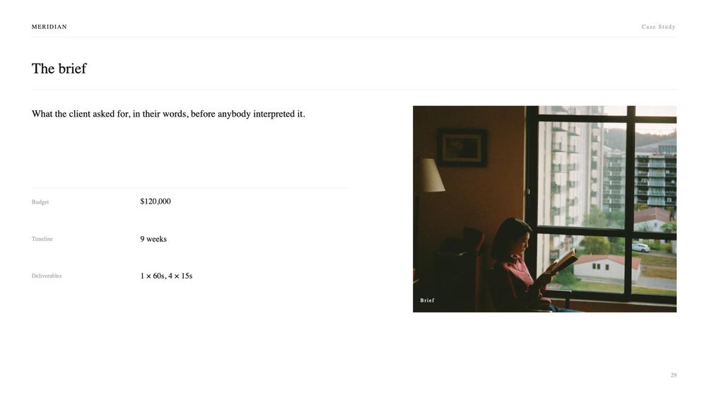 Meridian Case Study slide